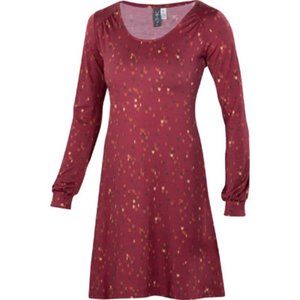 Ibex Mansfield Dress in Mesa/Cabernet Size Small